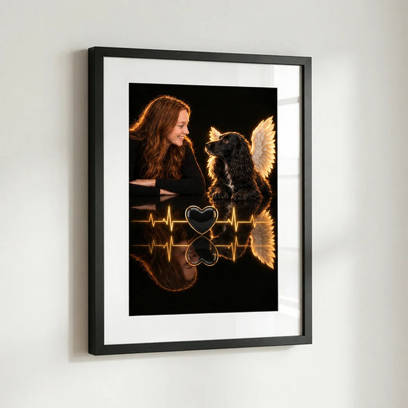 Custom pet portrait | Heartbeat Angel