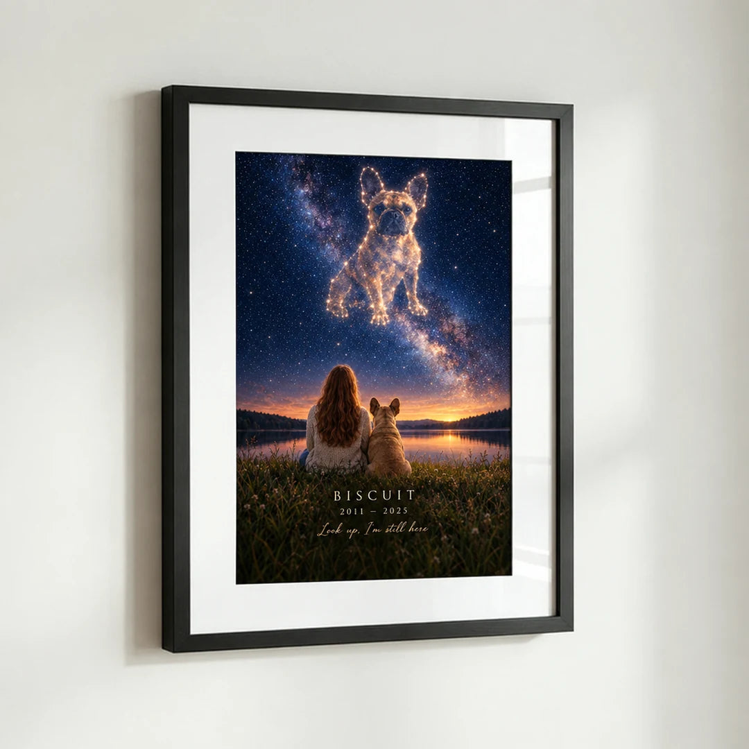 Personalised Pet Memorial Portrait | Among the Stars