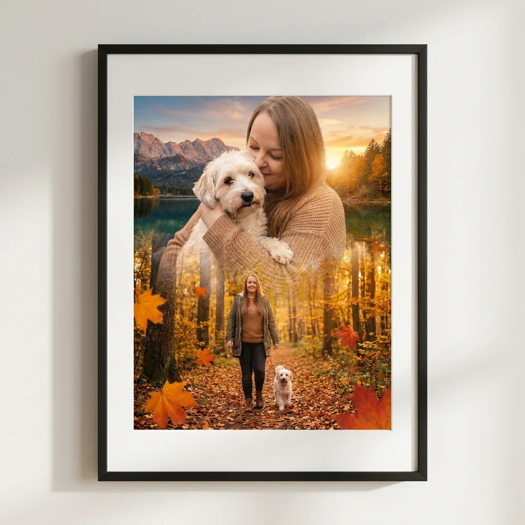Custom pet portrait | Nature Bond