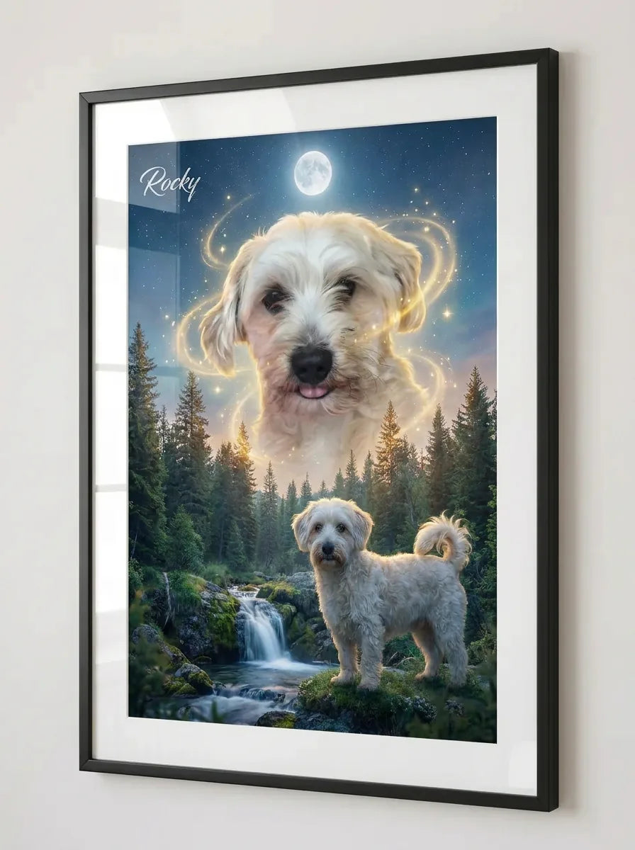 Custom pet portrait | Midnight Moonshine